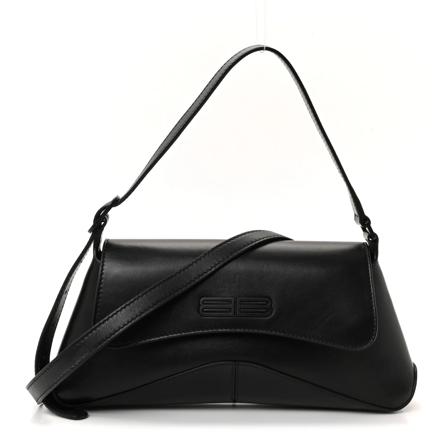 Box Calfskin Monochrome Small XX Flap Stretch Bag Black