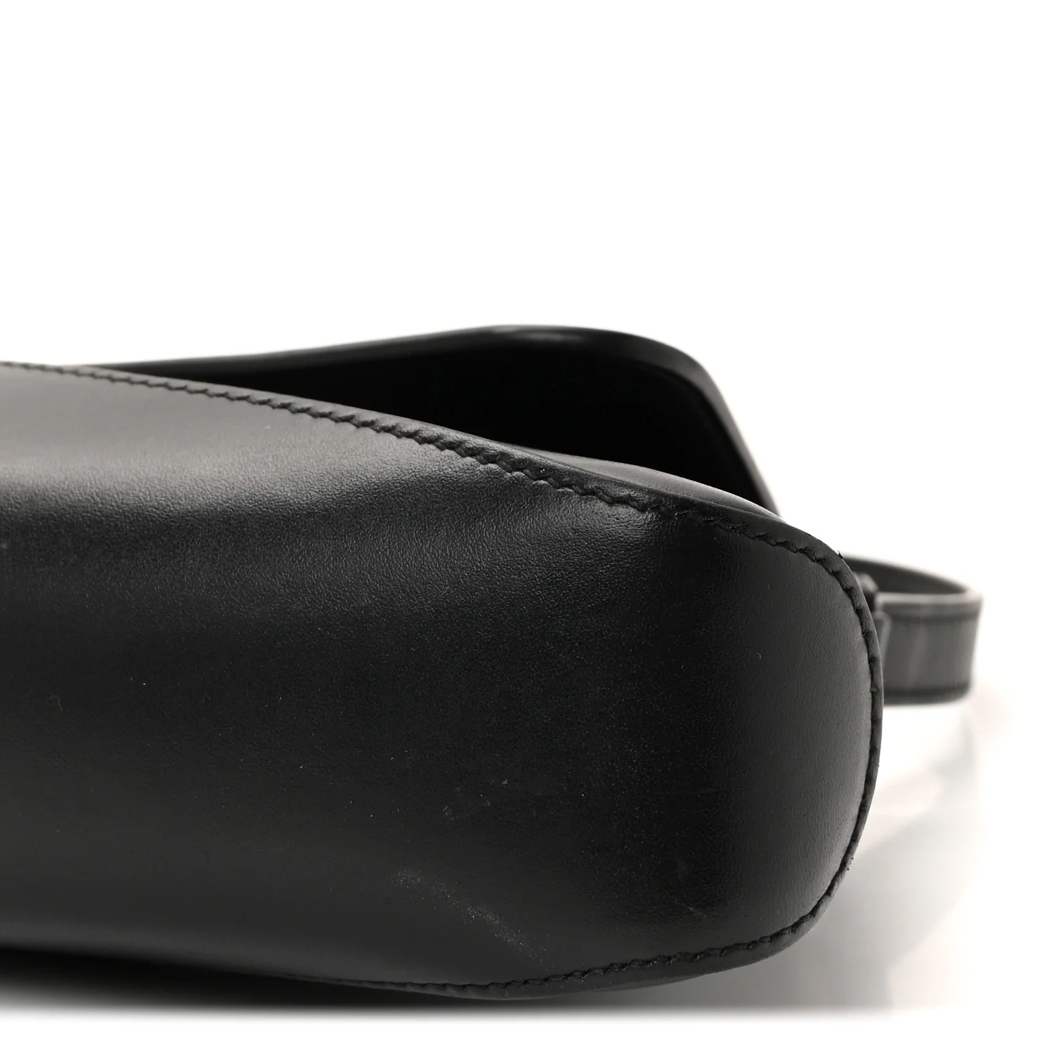 Box Calfskin Monochrome Small XX Flap Stretch Bag Black - Image 9