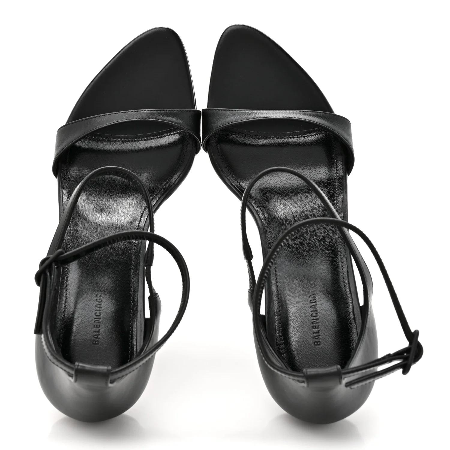 Calfskin Honey 90mm Sandal 37 Black - Image 2