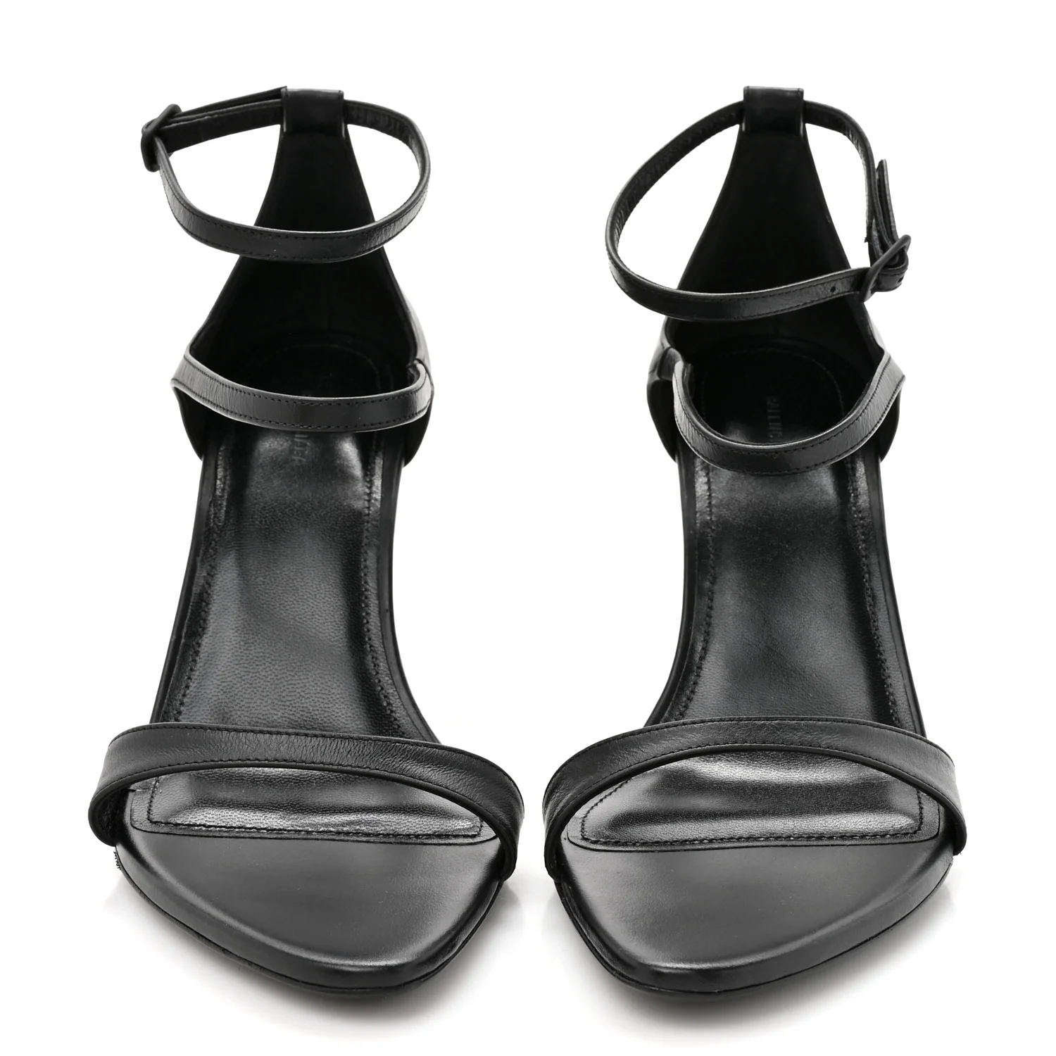 Calfskin Honey 90mm Sandal 37 Black - Image 3