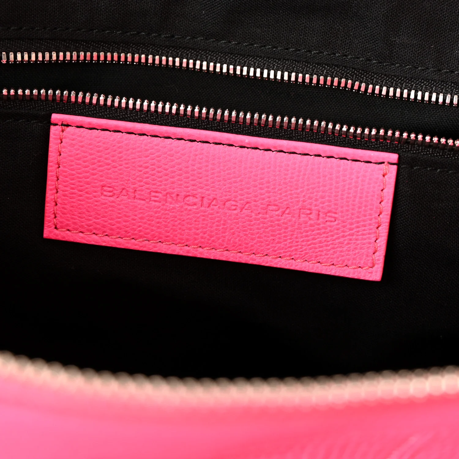 Calfskin Lizard Embossed Silver Hardware Work Rose Fluo - Image 7