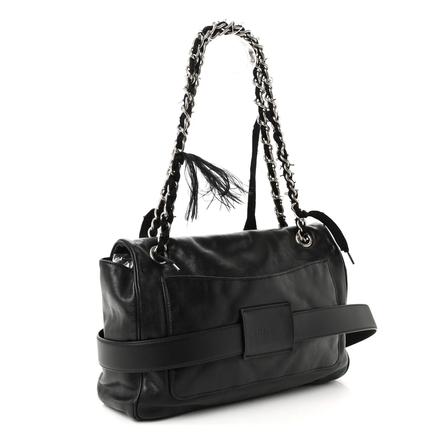 Calfskin Medium Modu Shoulder Bag Black - Image 3