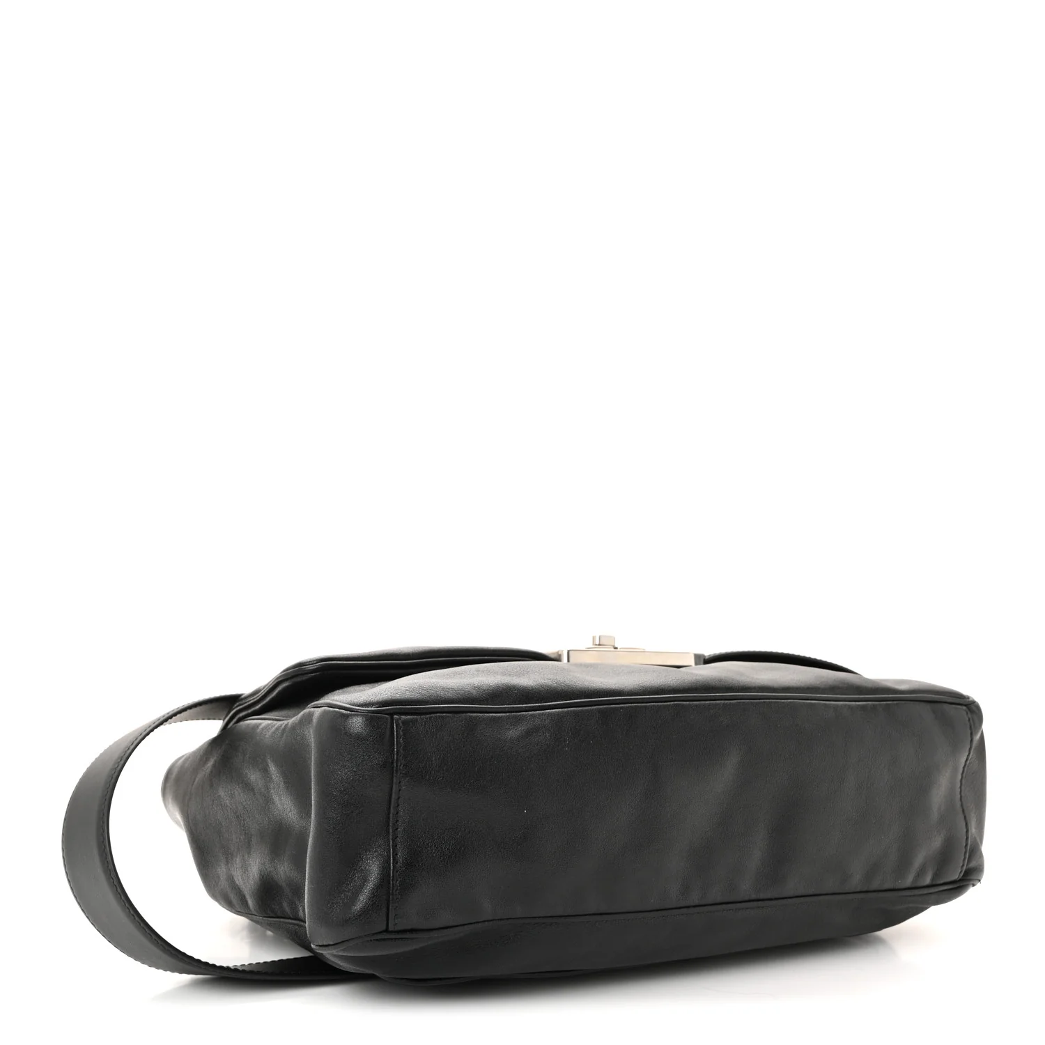 Calfskin Medium Modu Shoulder Bag Black - Image 4