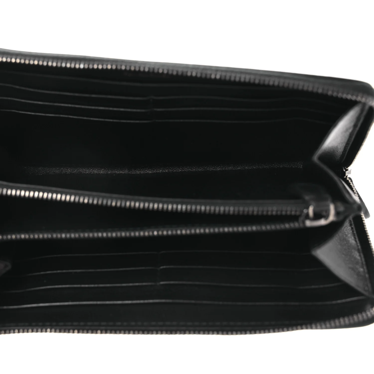 Calfskin New York Skyline Logo Ville Wallet Black - Image 5