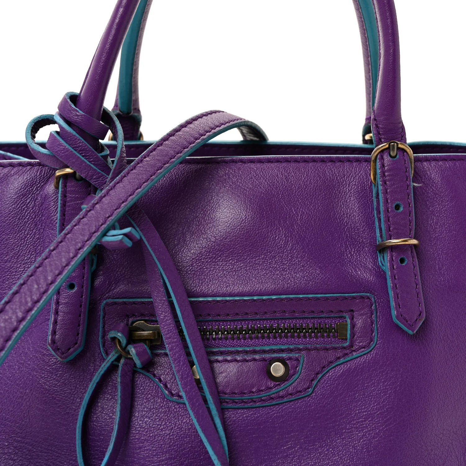 Calfskin Papier Mini A4 Purple - Image 7