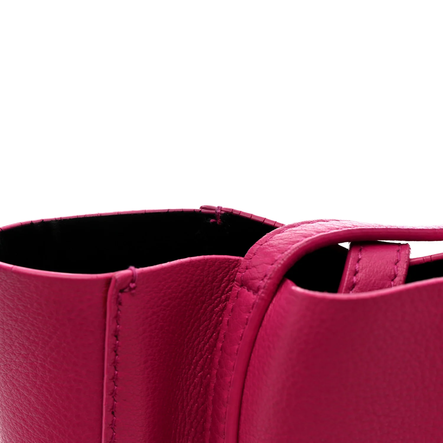 Calfskin XXS Everyday Tote Rose Magenta Black - Image 11