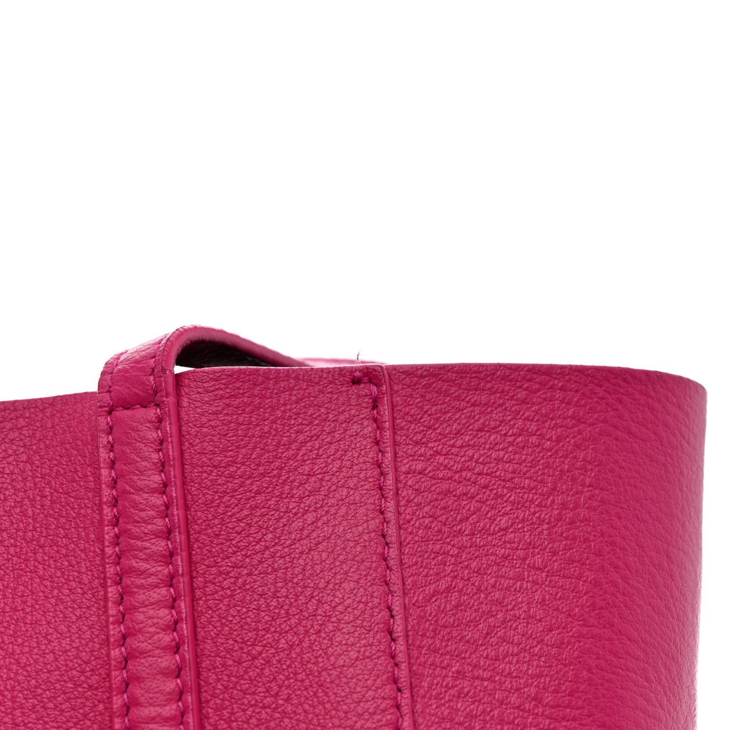 Calfskin XXS Everyday Tote Rose Magenta Black - Image 12
