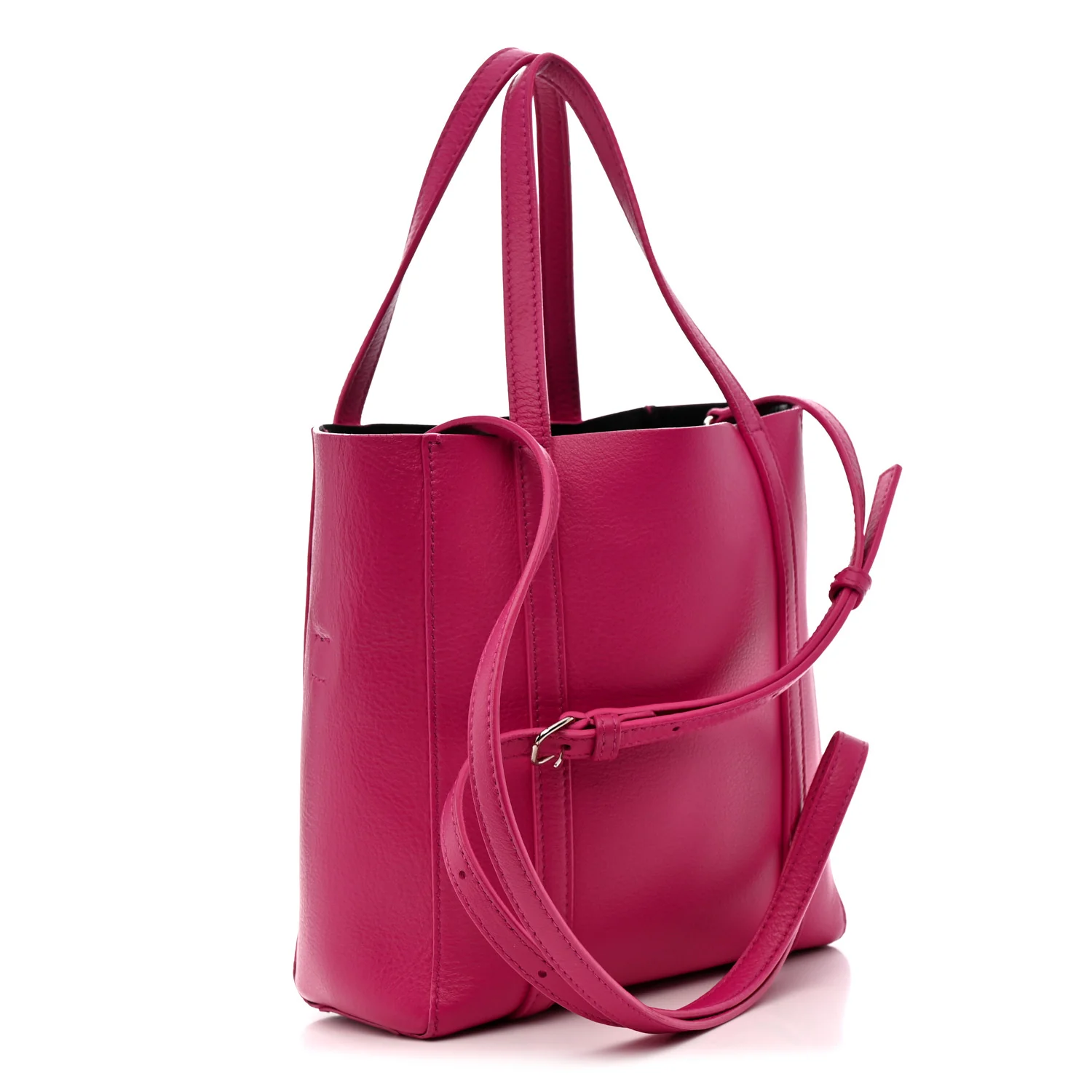 Calfskin XXS Everyday Tote Rose Magenta Black - Image 3