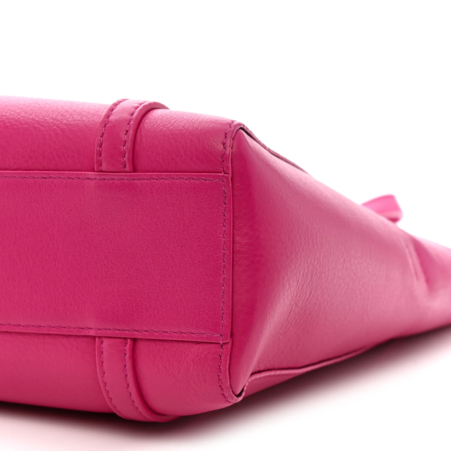 Calfskin XXS Everyday Tote Rose Magenta Black - Image 9