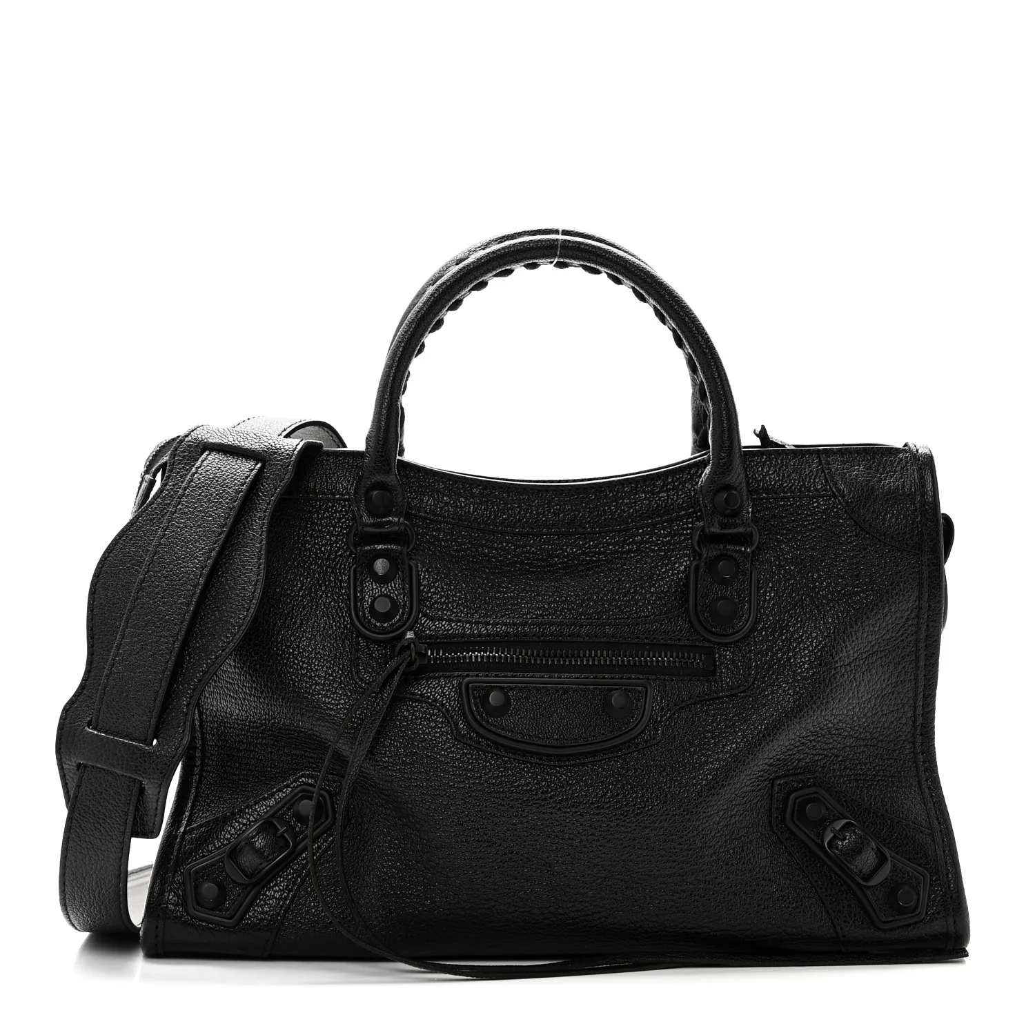 Chevre Black Metallic Edge Hardware S City Black