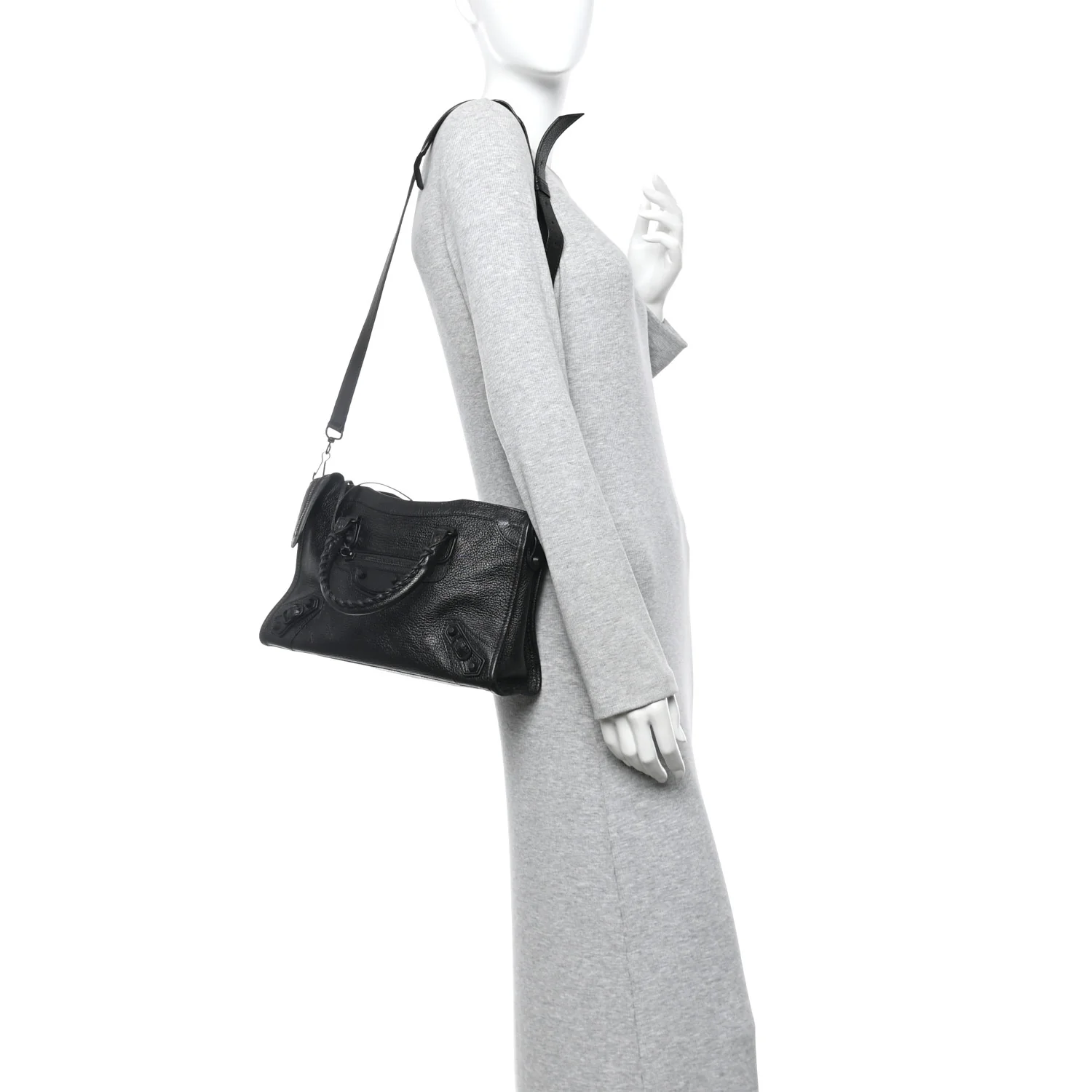 Chevre Black Metallic Edge Hardware S City Black - Image 2
