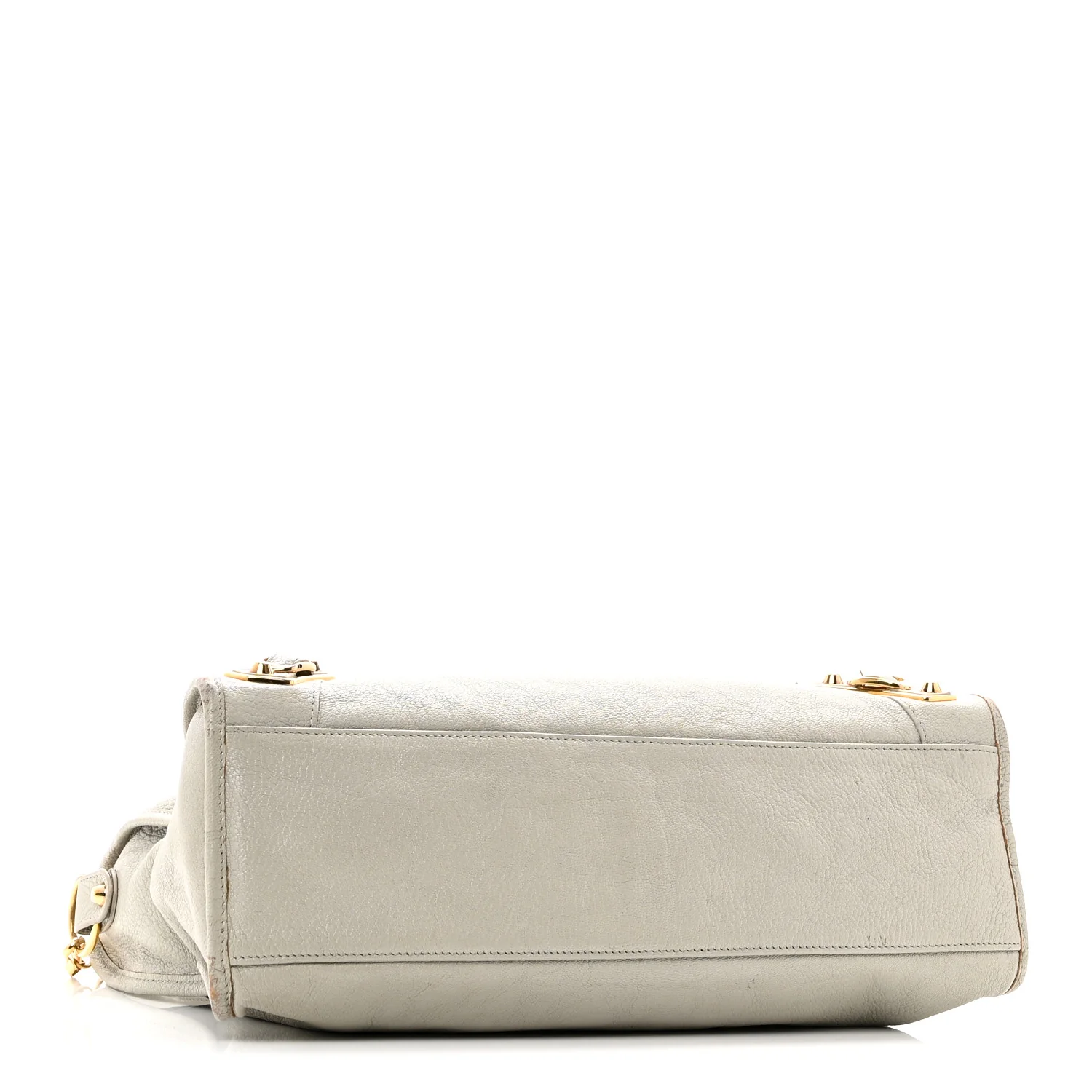 Chevre Gold Metallic Edge Hardware City Gris Glace - Image 4