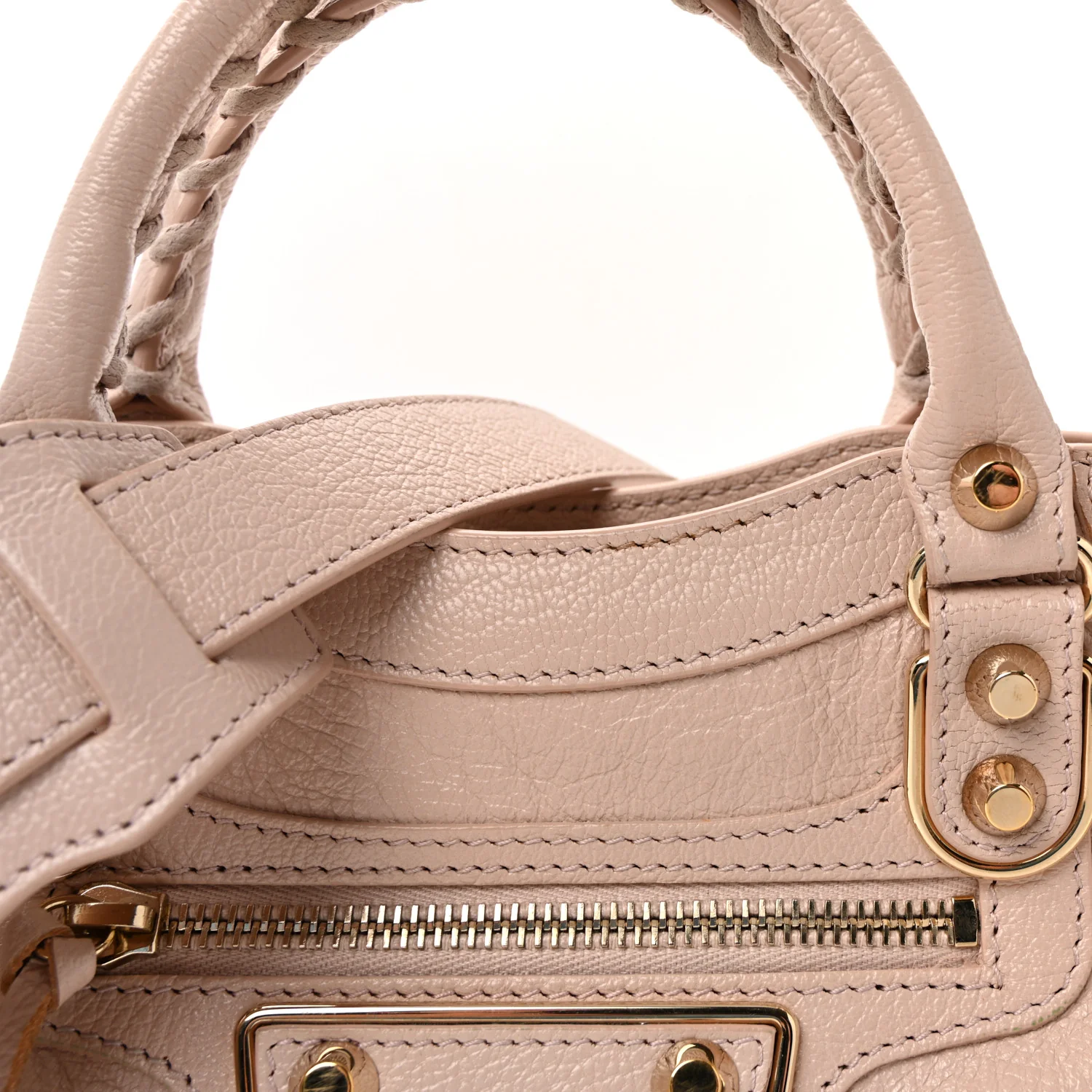 Chevre Gold Metallic Edge Hardware Mini City Rose Aubepine Bois de Rose - Image 9