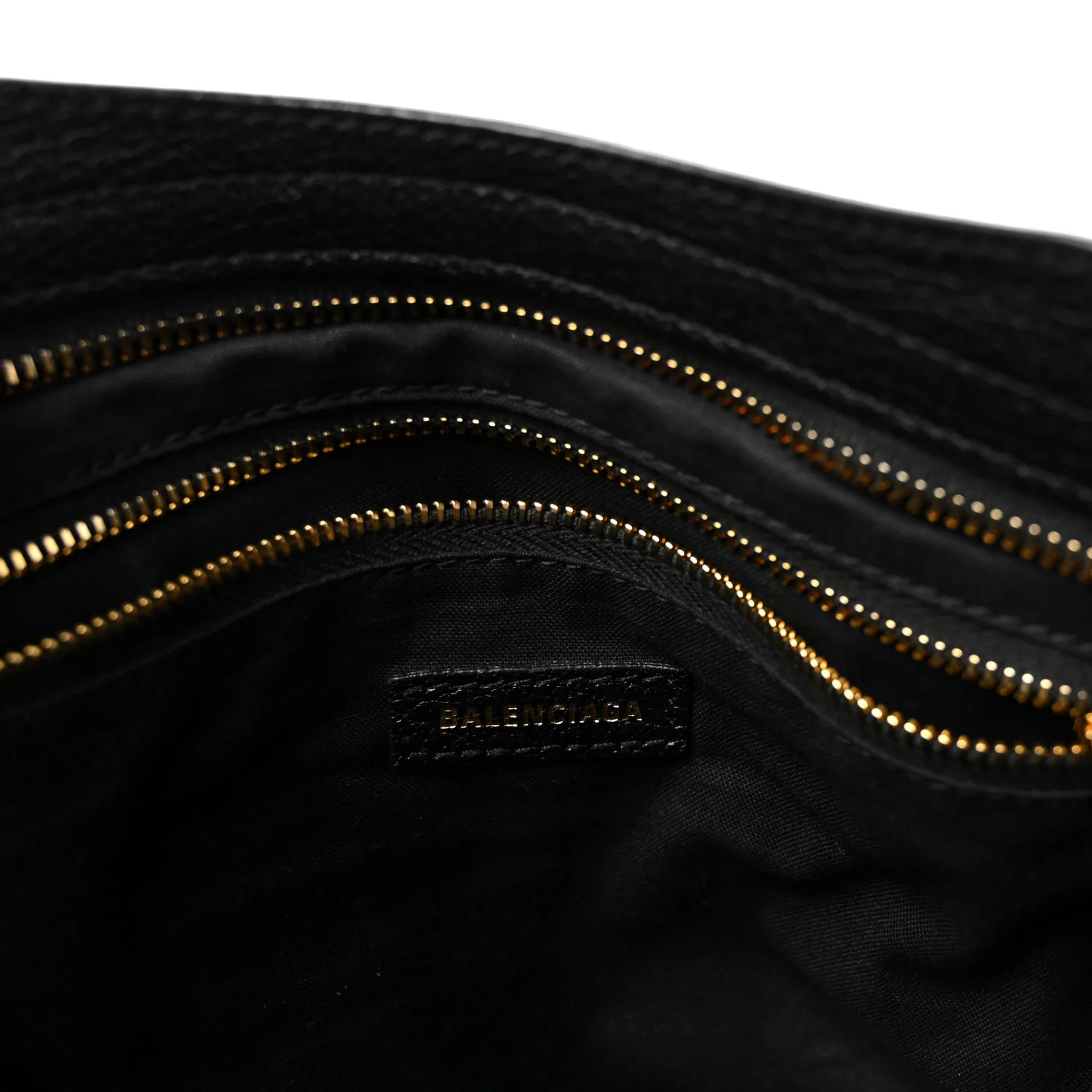 Chevre Gold Metallic Edge Hardware S City Black - Image 7