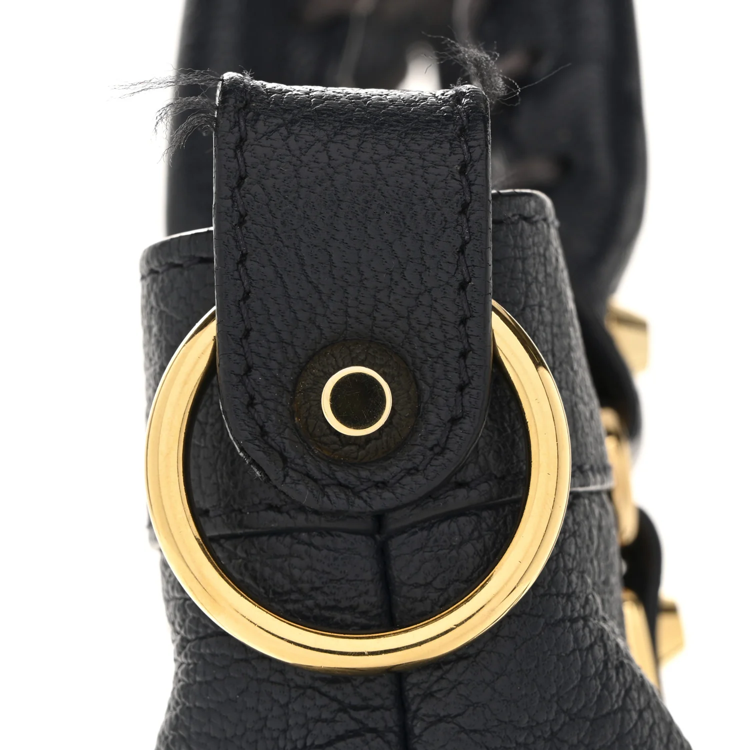 Chevre Gold Metallic Edge Hardware Town Bleu Nuit Dark Sea - Image 12