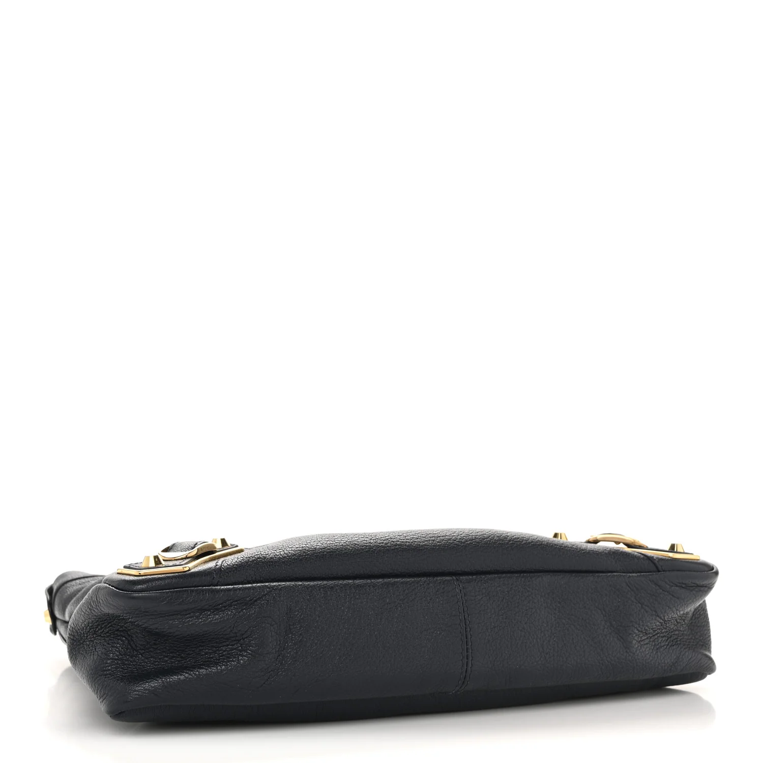 Chevre Gold Metallic Edge Hardware Town Bleu Nuit Dark Sea - Image 4