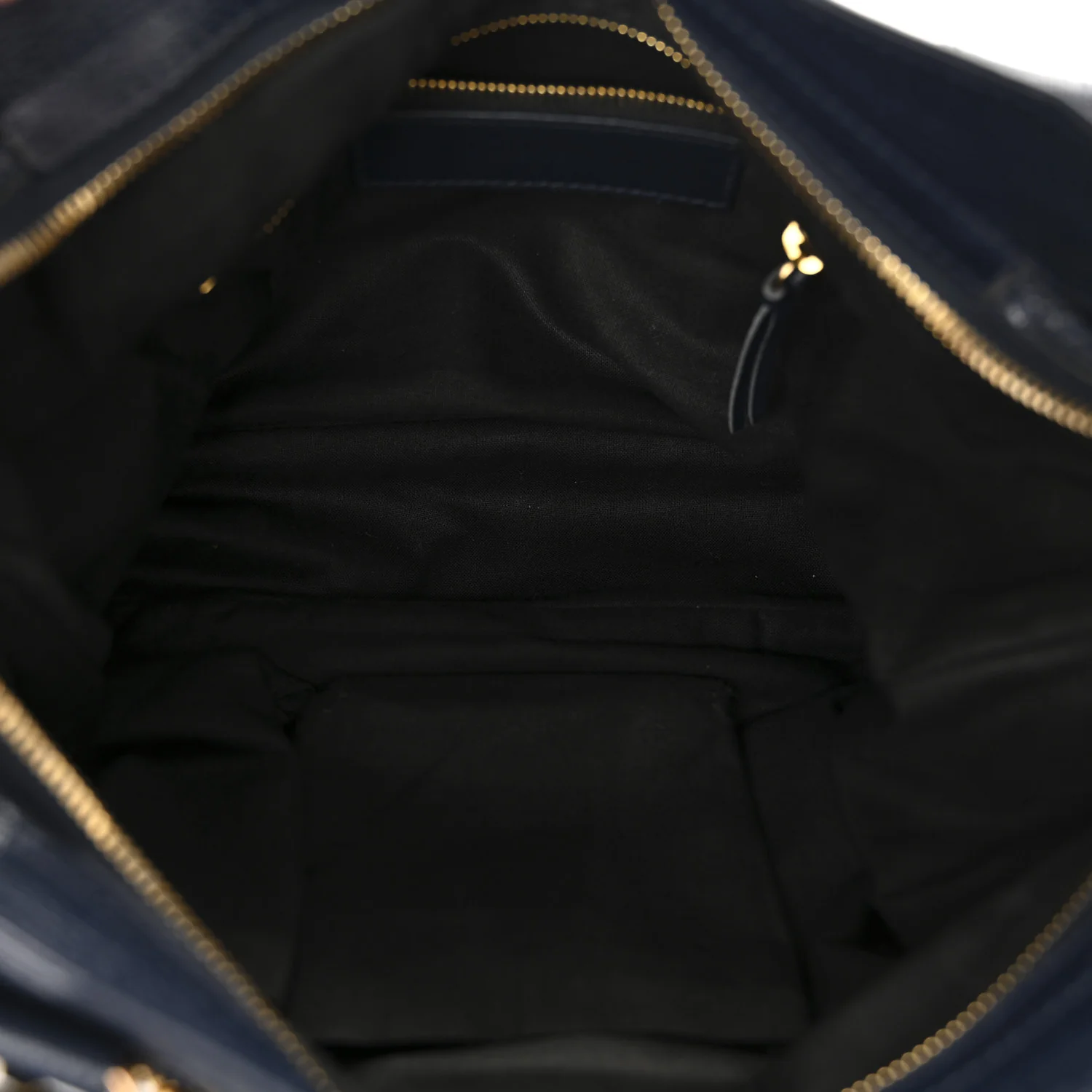 Chevre Gold Metallic Edge Hardware Town Bleu Nuit Dark Sea - Image 5