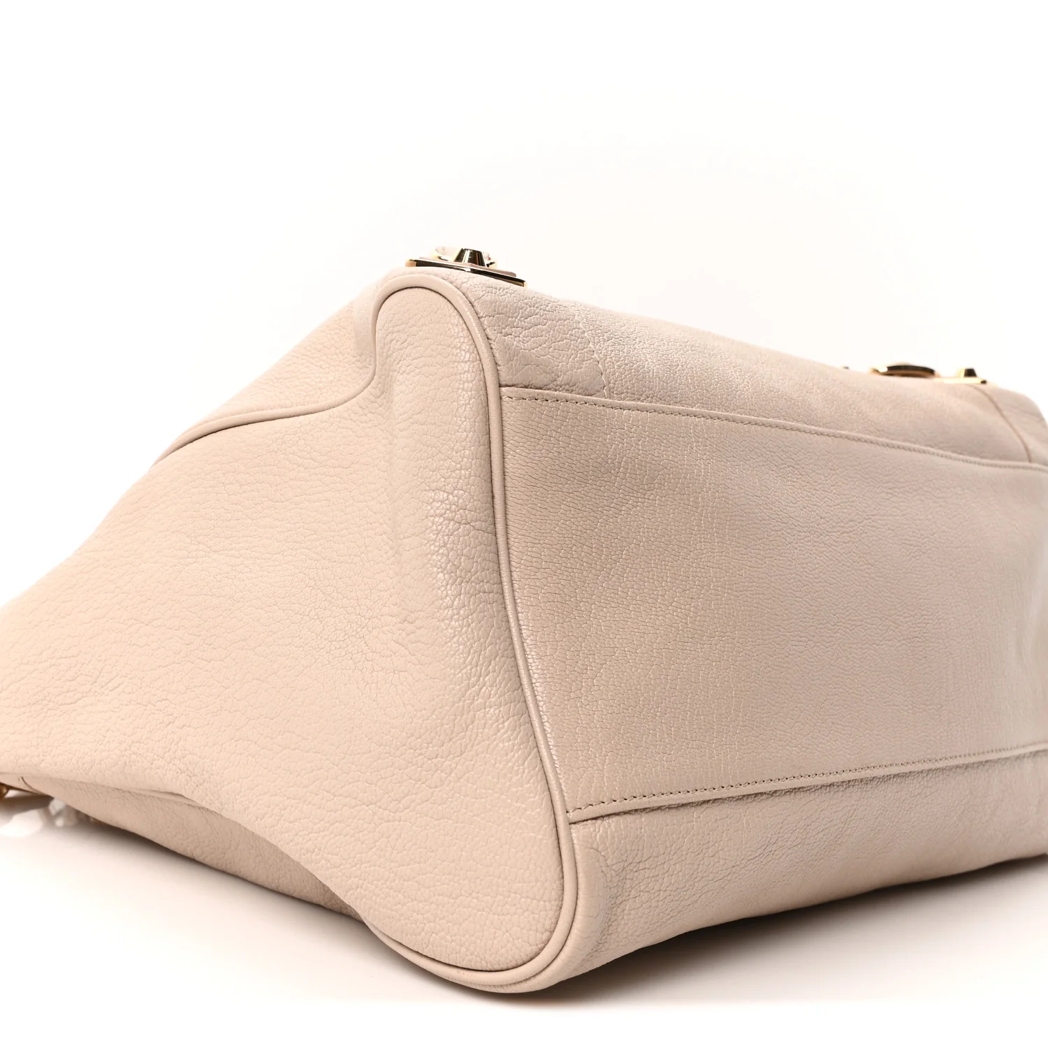 Chevre Gold Metallic Edge Hardware Velo Beige Praline - Image 10
