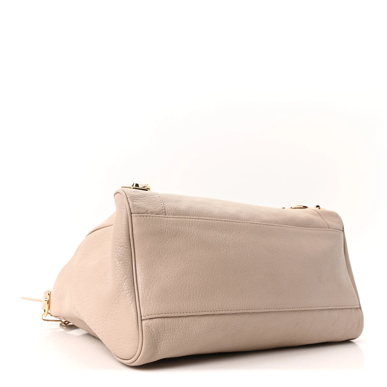 Chevre Gold Metallic Edge Hardware Velo Beige Praline - Image 5