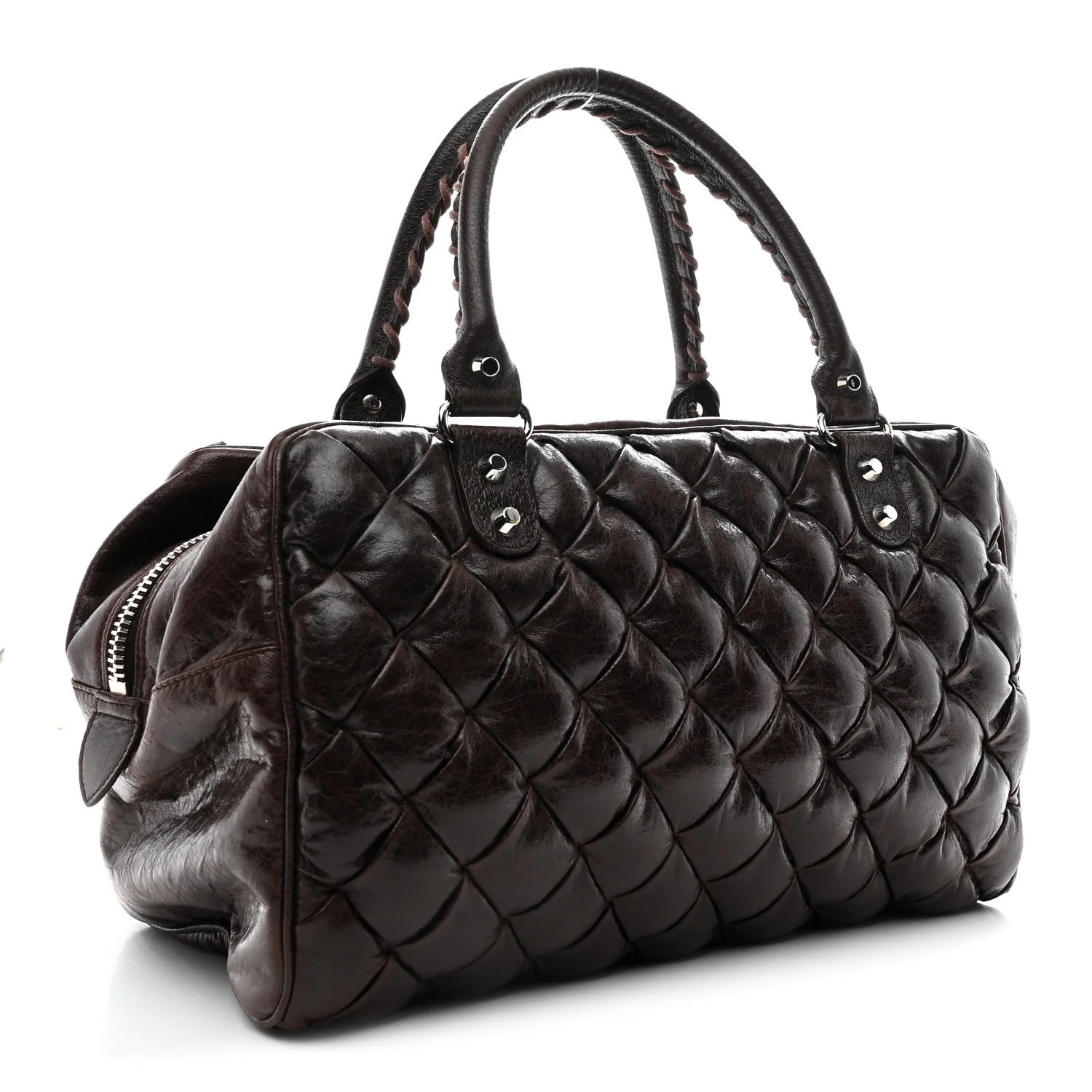 Chevre Quilted Matelasse MM Sienna - Image 7