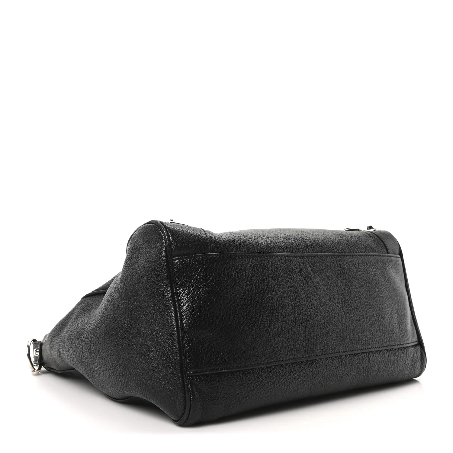 Chevre Silver Metallic Edge Hardware Velo Black - Image 5
