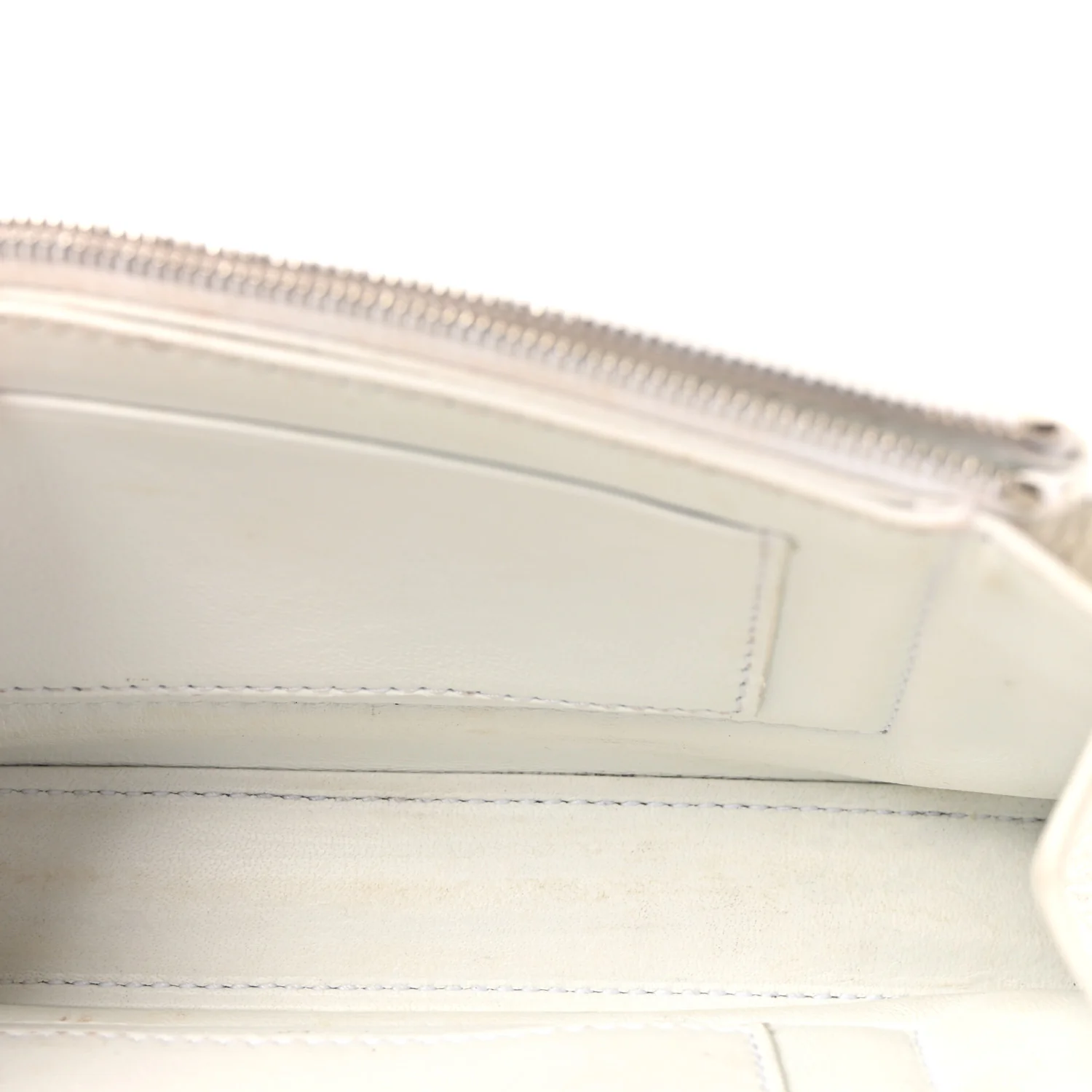 Crushed Calfskin Quilted XS Crush Chain Bag Optic White - Image 5