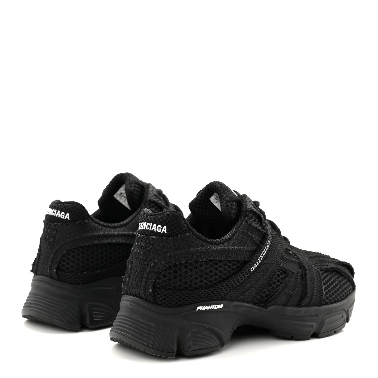 Fabric Mesh Womens Phantom Sneakers 37 Black - Image 4