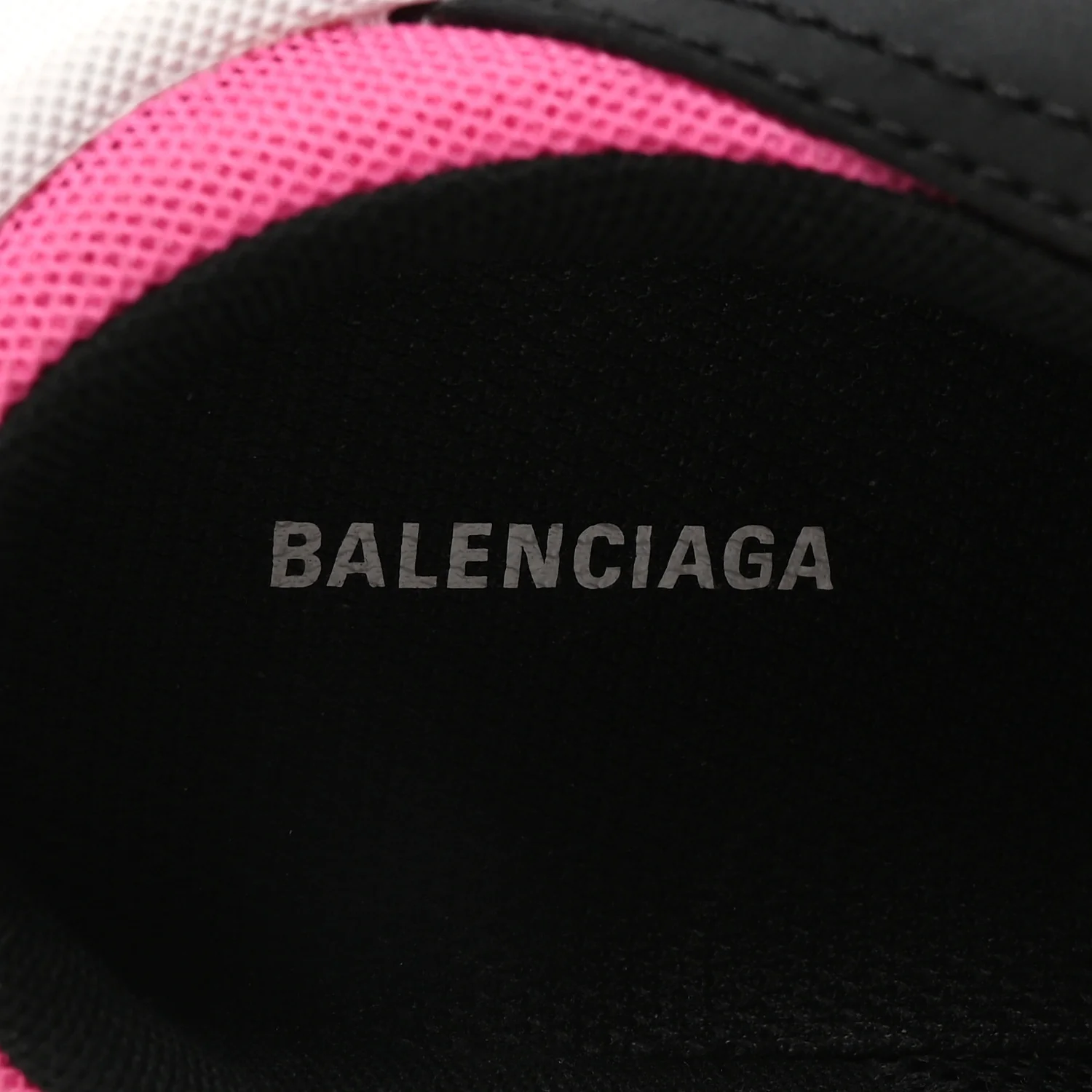 Fabric Mesh Womens Triple S Mule Sneakers 38 White Pink Black - Image 8
