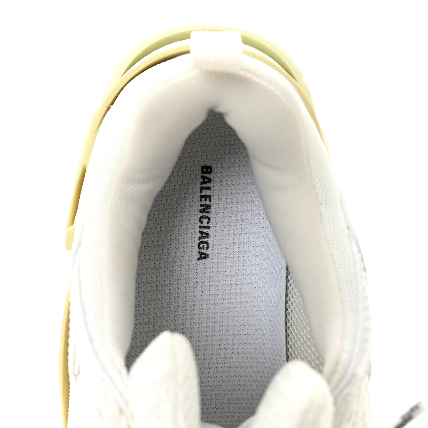 Fabric Mesh Womens Triple S Sneakers 38 White - Image 7