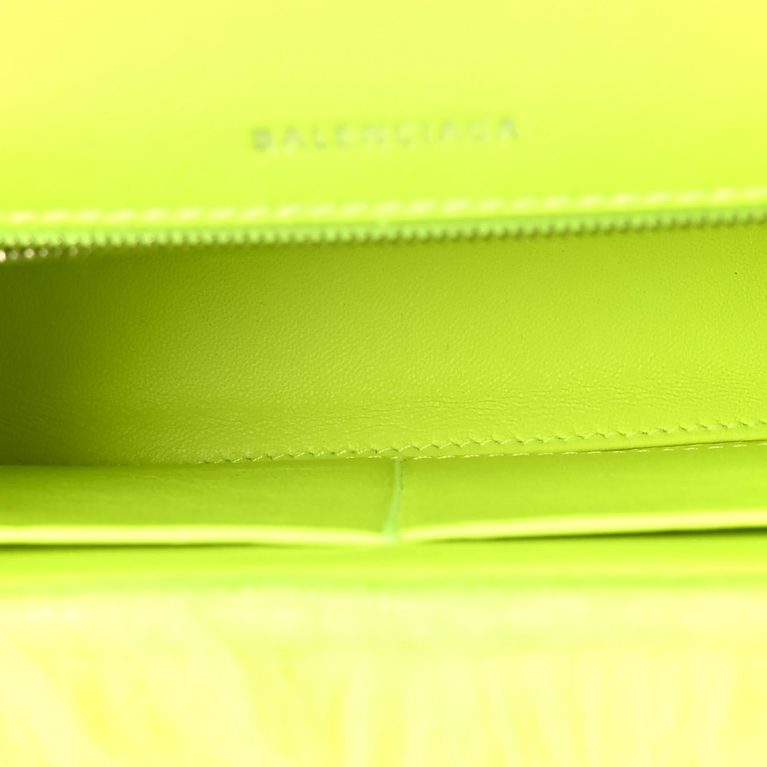 Faux Fur Medium Fluffy Hourglass Top Handle Bag Fluo Yellow - Image 5