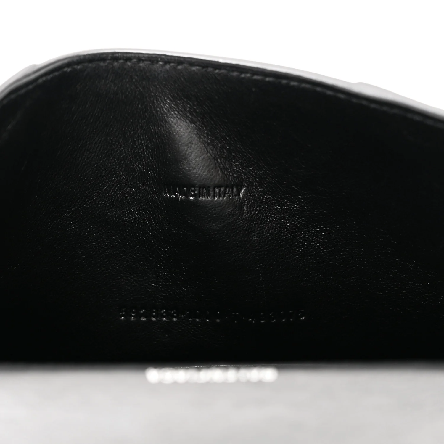 Grained Calfskin Hourglass Top Handle Bag XS Black - Image 7