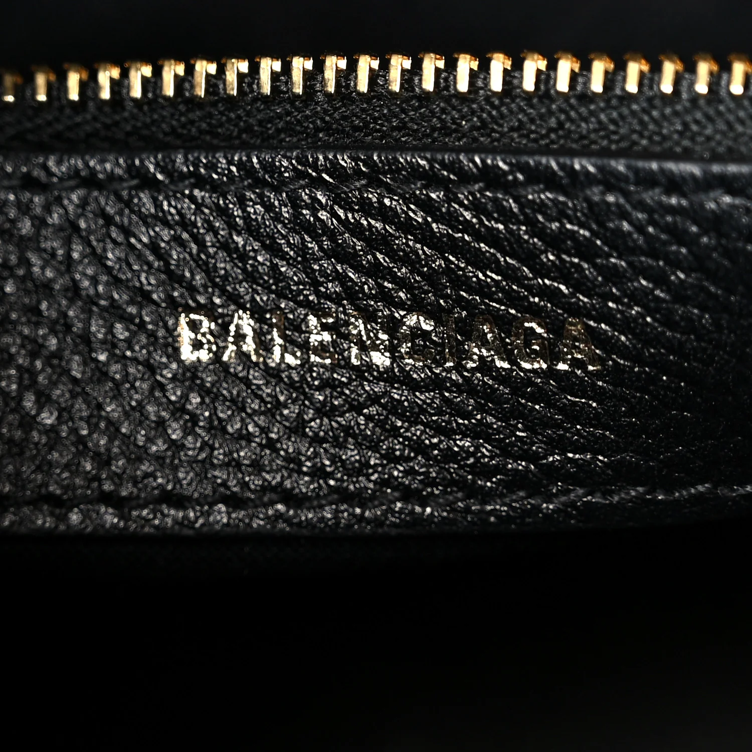 Grained Calfskin Logo S Ville Top Handle Bag Black White - Image 6