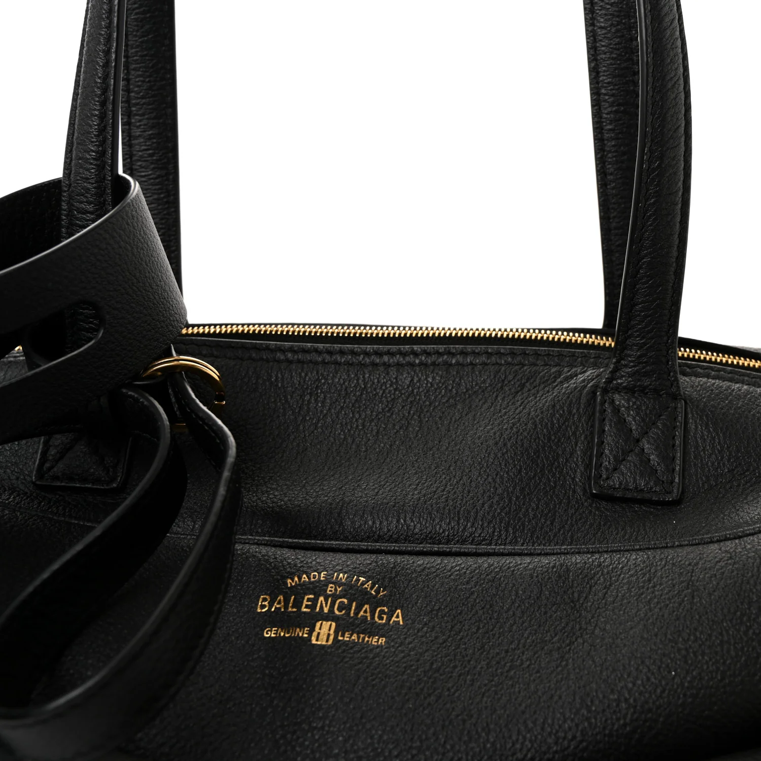 Grained Calfskin Medium Carrie Bowling Bag Black - Image 7