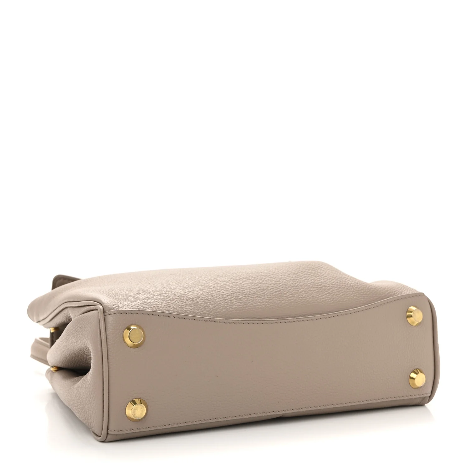 Grained Calfskin Small Rodeo Top Handle Handbag Sesame - Image 4