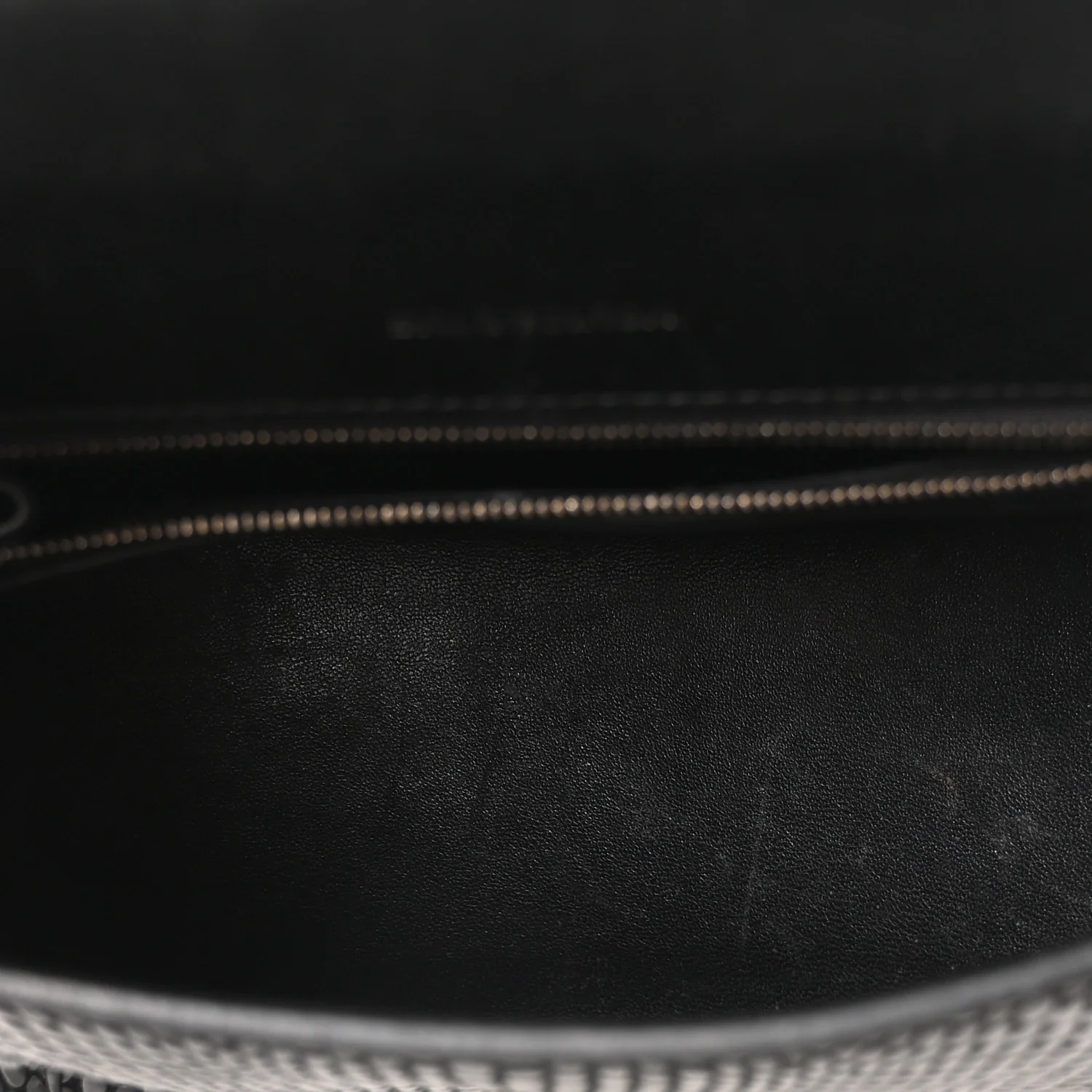 Matte Calfskin Snake Embossed Tonal B Small Hourglass Top Handle Bag Black - Image 8