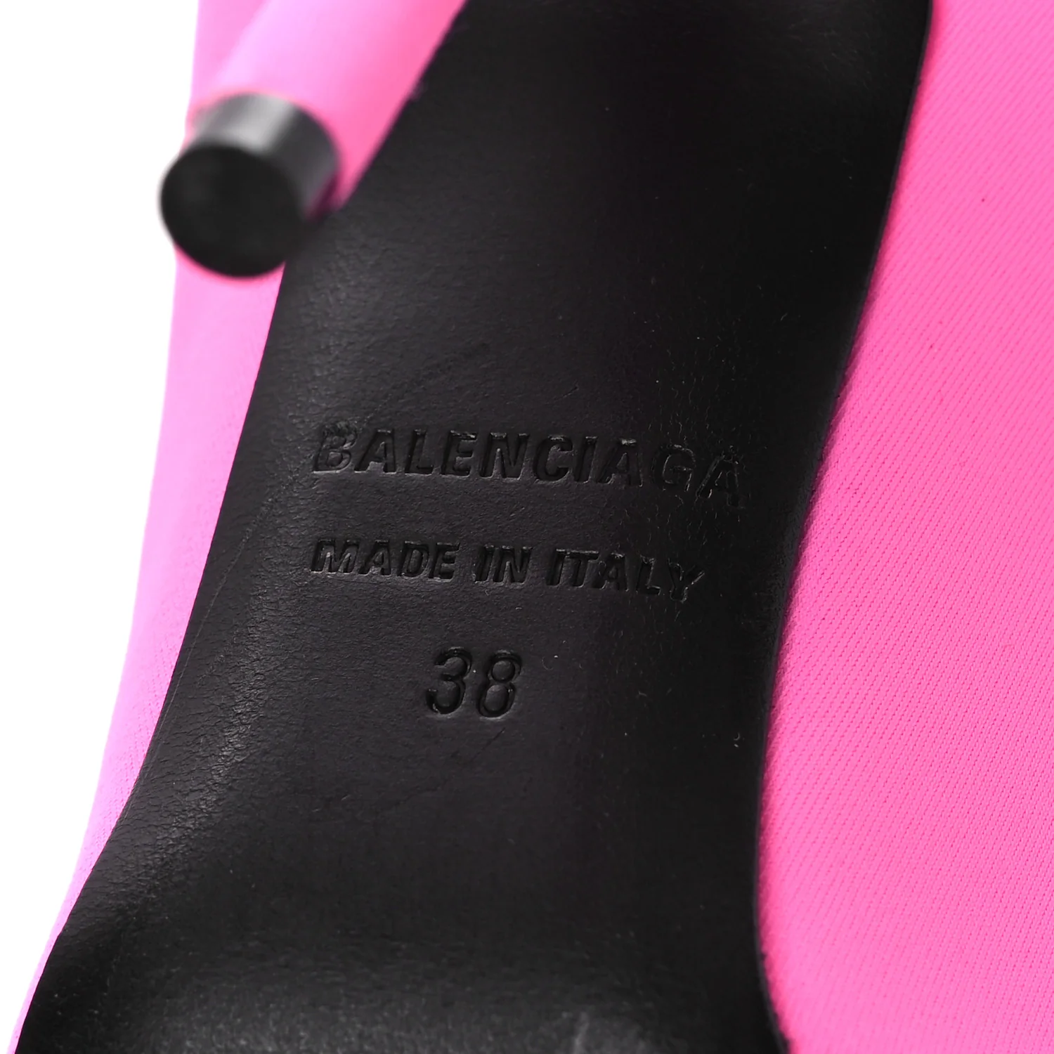 Matte Spandex Pointed Toe Knife 110mm Thigh High Boots 38 Fluo Pink - Image 8