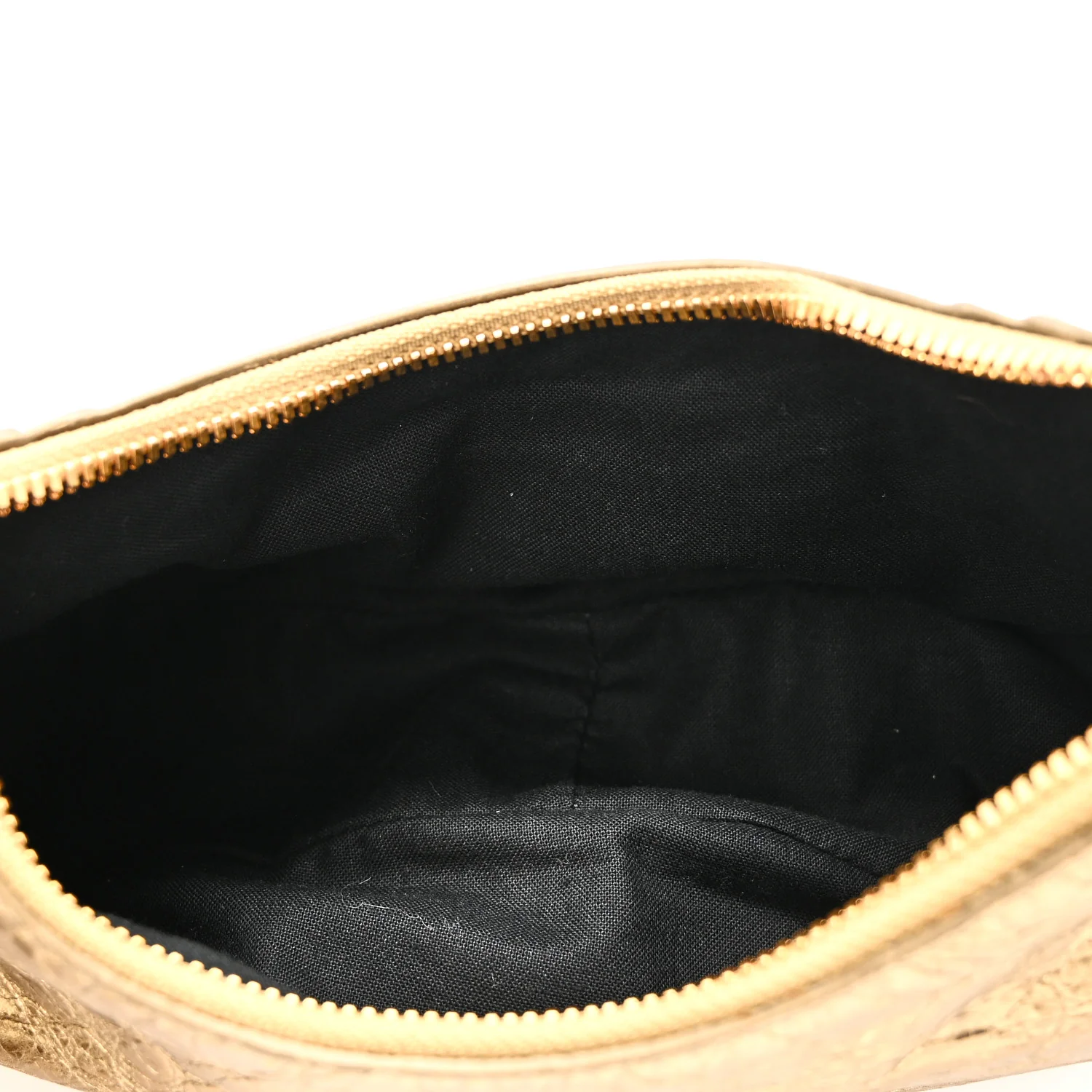 Metallic Agneau Arena Le Cagole Shoulder Bag XS Gold - Image 6