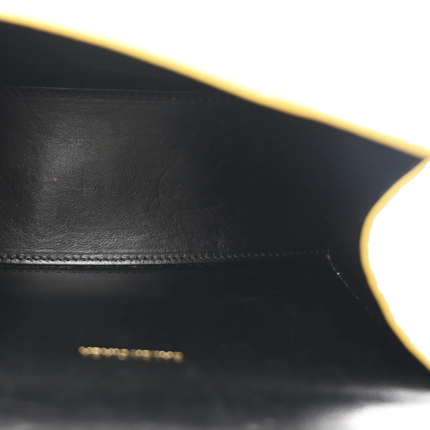 Metallic Calfskin Crocodile Embossed Hourglass Top Handle Bag XS Gold - Image 5