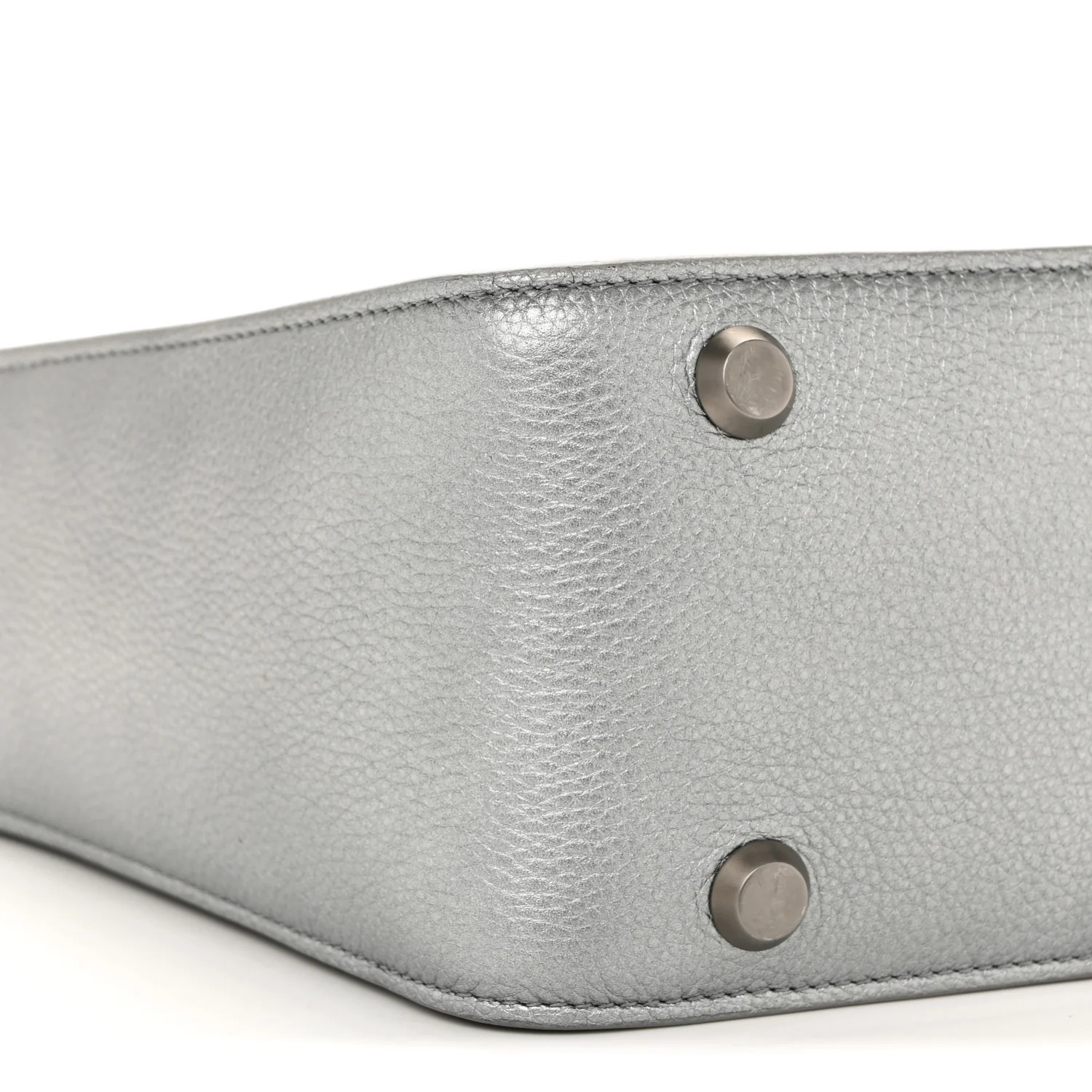 Metallic Calfskin XS Tool 2.0 North-South Tote Silver - Image 10