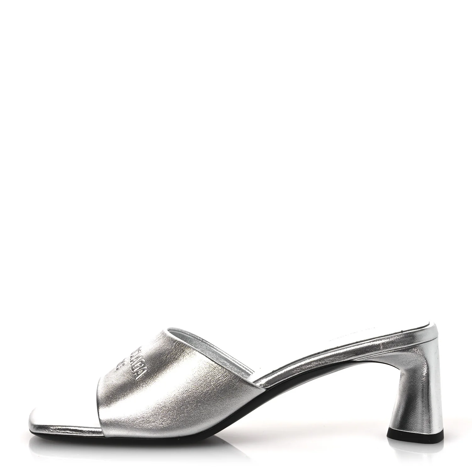 Metallic Sheepskin Duty Free 70mm Sandals 39 Silver