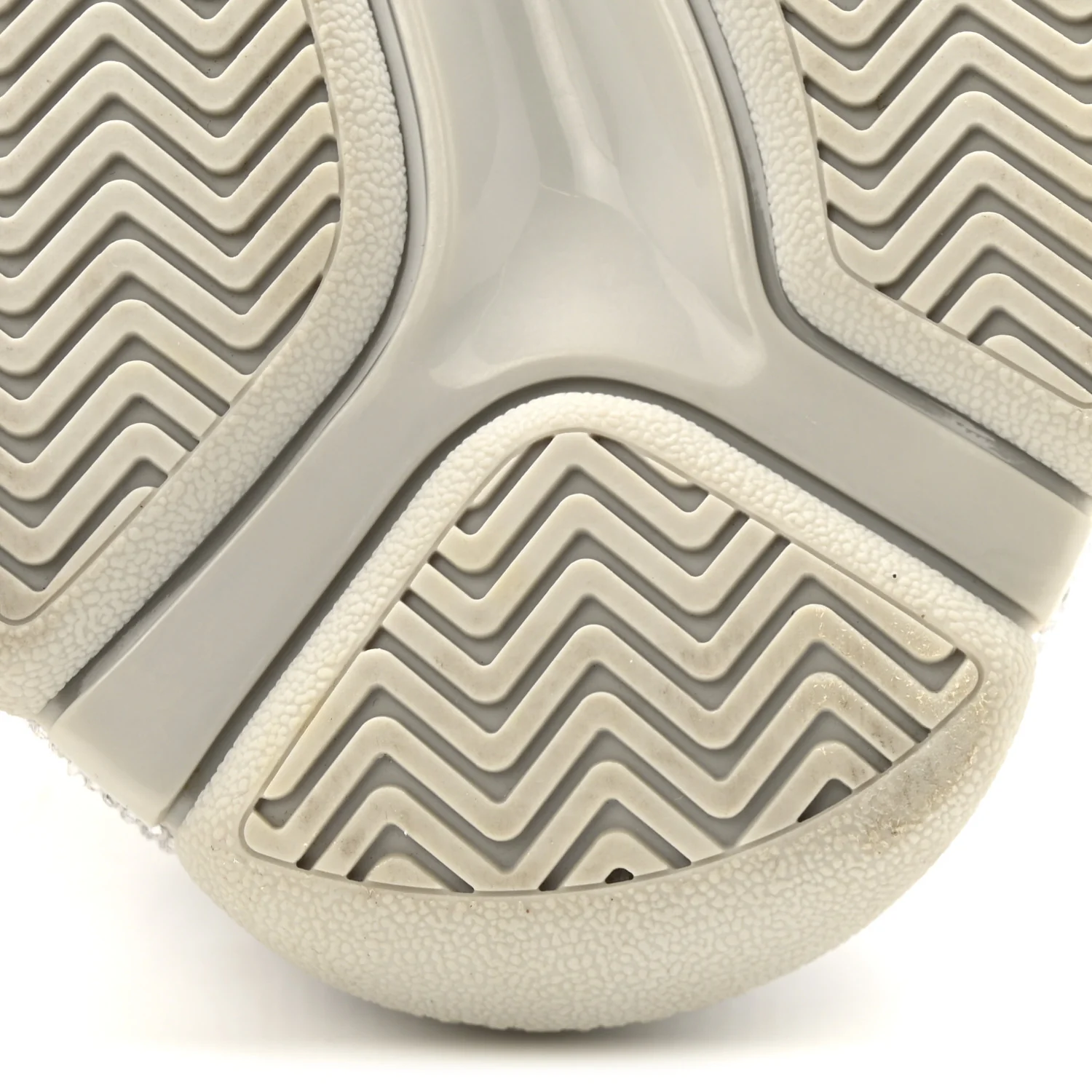 Microfiber Strass Embellished Womens Triple S Sneakers 39 Light Grey - Image 9