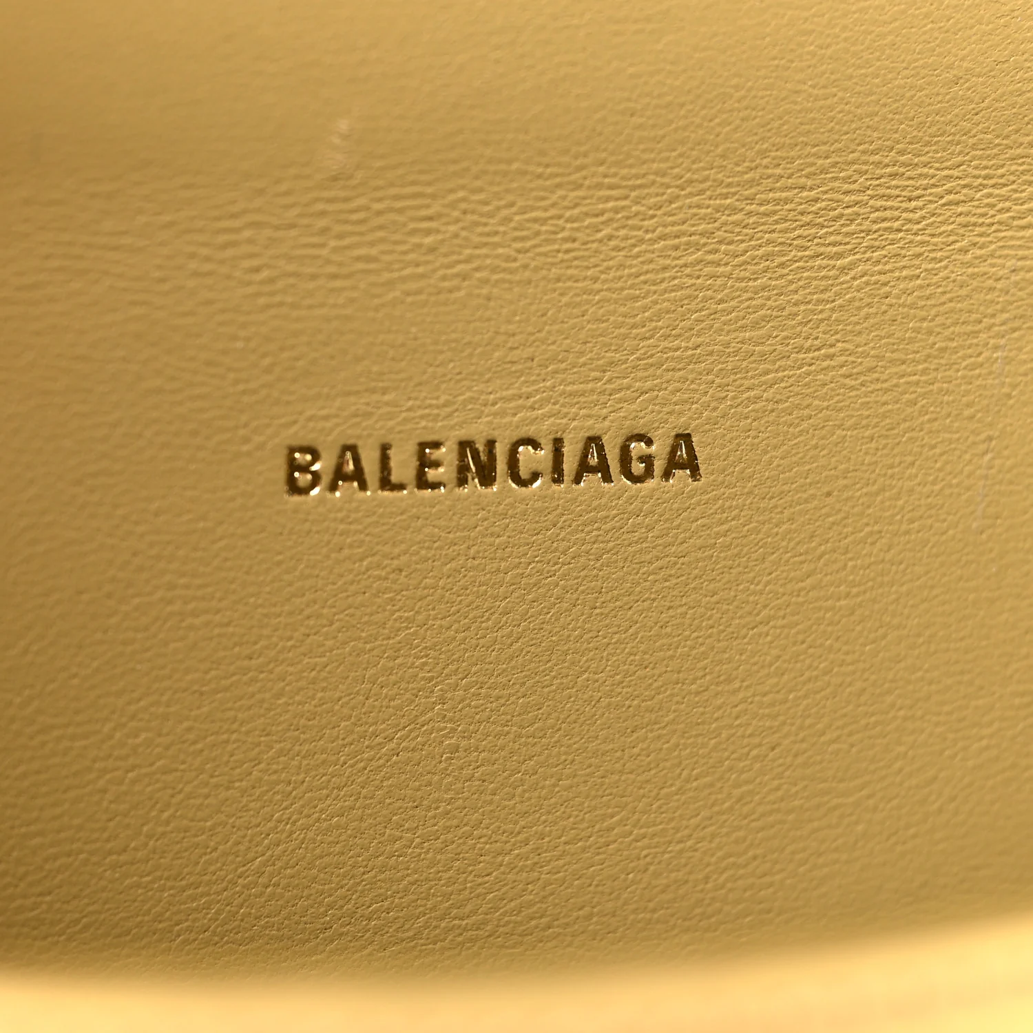 Mirror Calfskin Hourglass Top Handle Bag XS Gold - Image 6