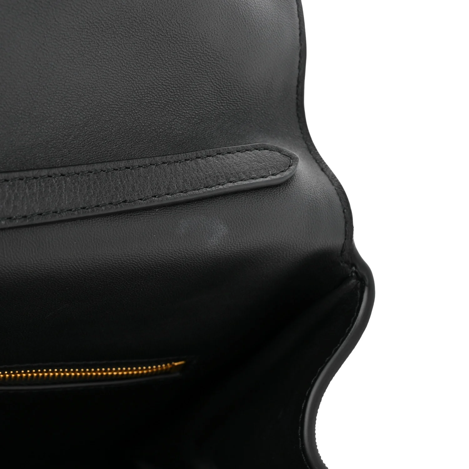 Natural Smooth Calfskin Medium Rodeo Top Handle Handbag Black - Image 12