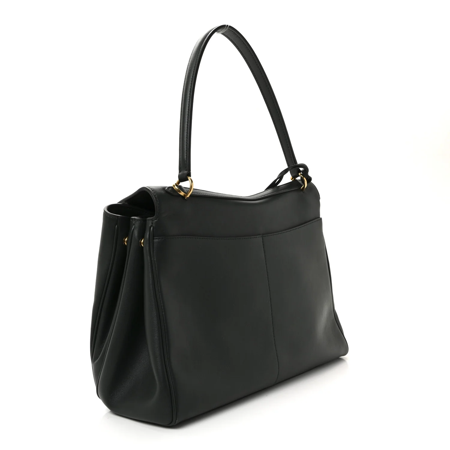 Natural Smooth Calfskin Medium Rodeo Top Handle Handbag Pine Green - Image 3