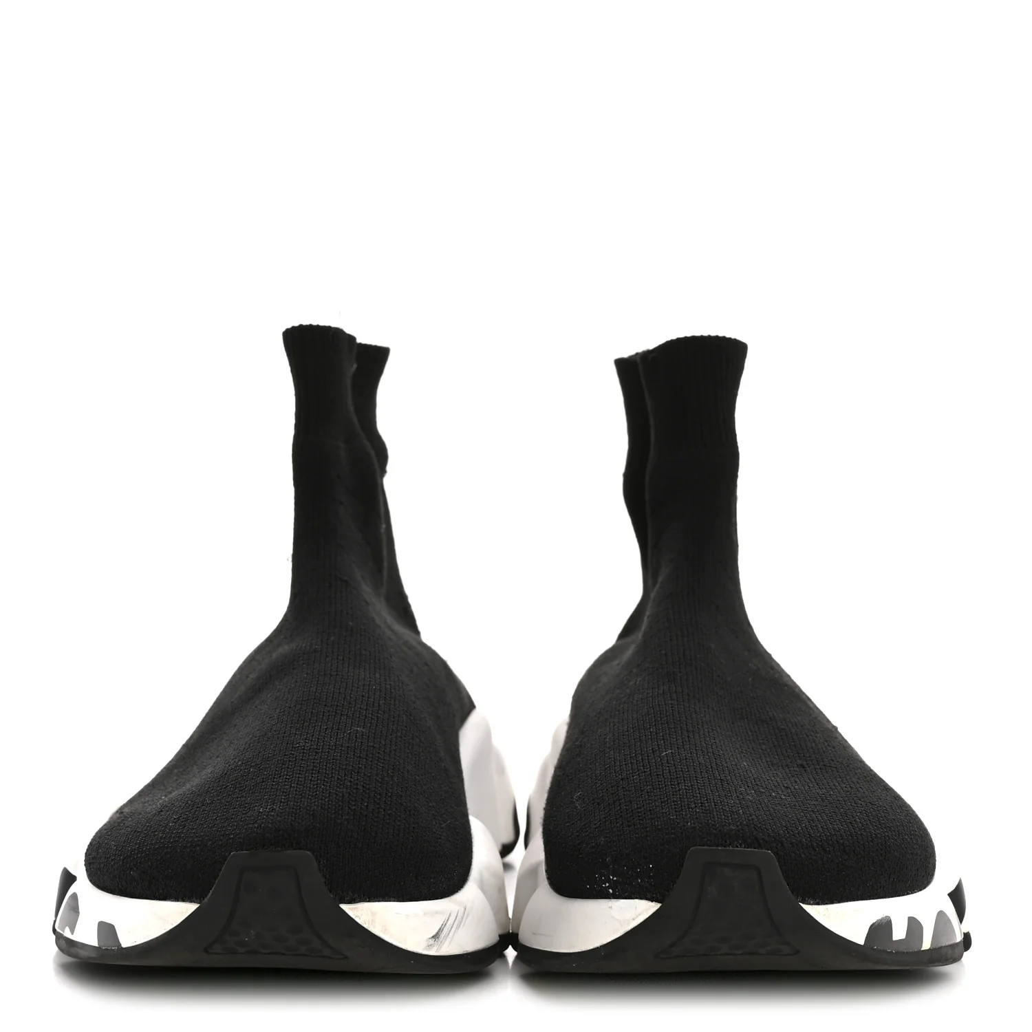 Neoprene Knit Womens Speed Graffiti Sneakers 38 Black White - Image 3