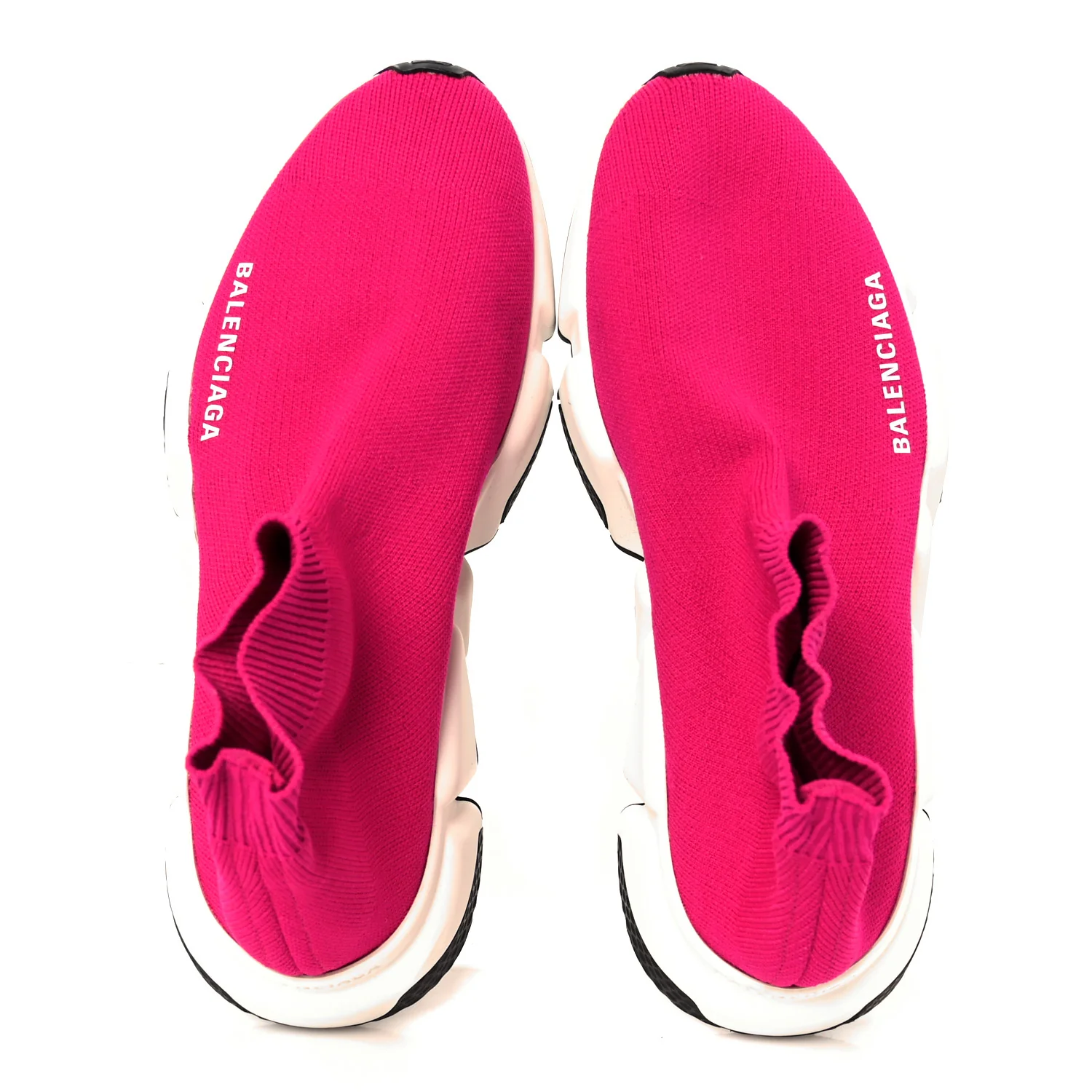 Neoprene Knit Womens Speed Sneakers 36 Fuchsia Pink - Image 2