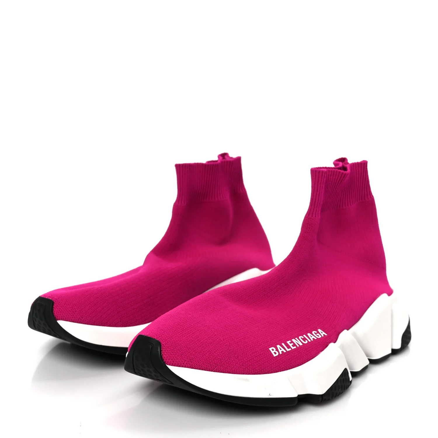 Neoprene Knit Womens Speed Sneakers 36 Fuchsia Pink - Image 4