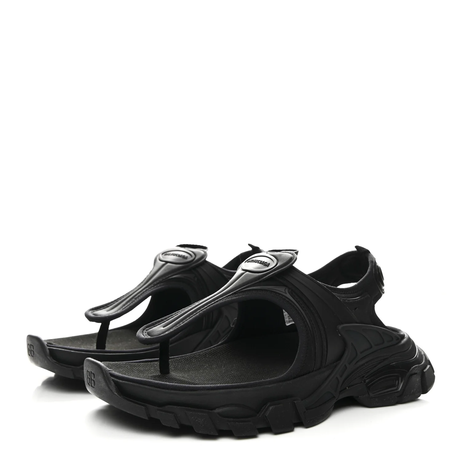 Neoprene Rubber Thong Sandals 37 Black - Image 4