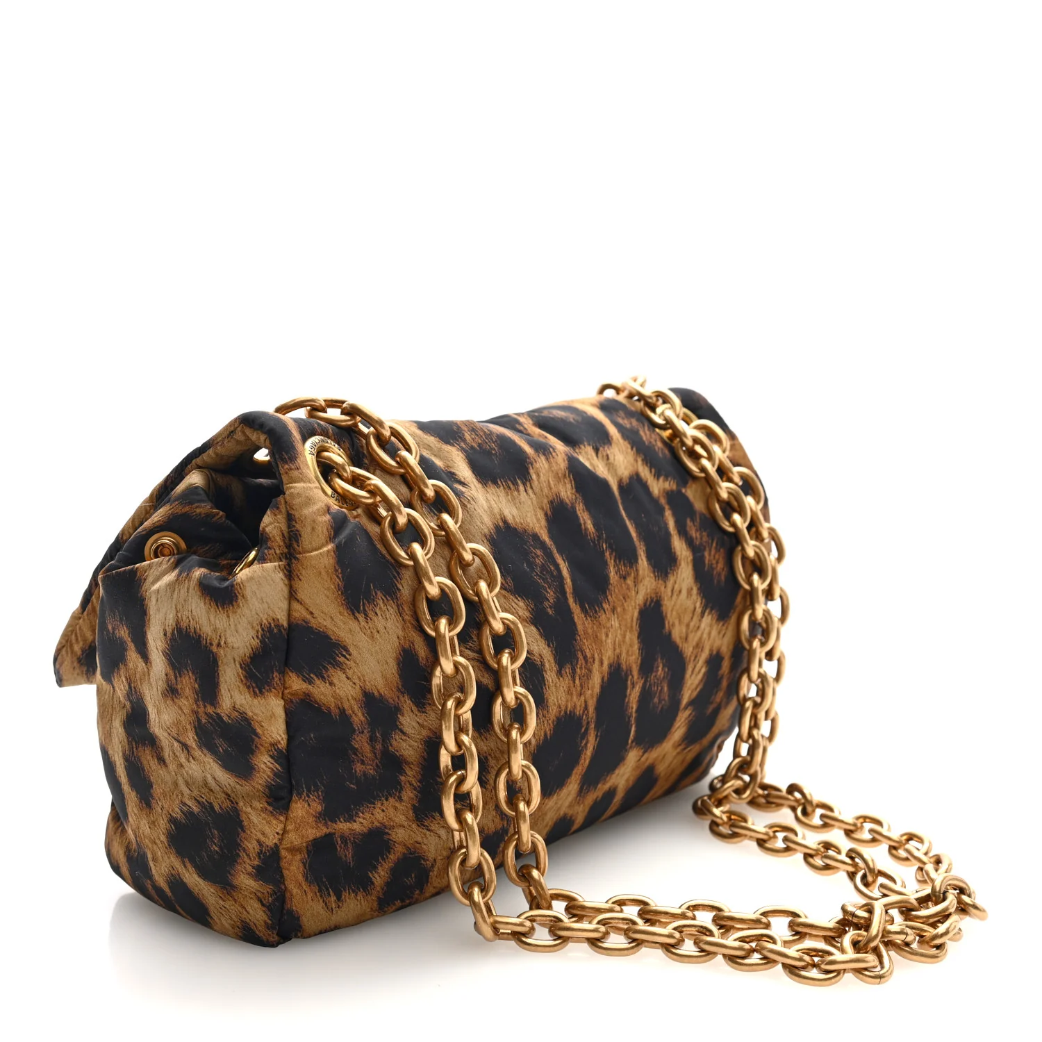Nylon Monaco Mini Leopard Shoulder Bag Brown - Image 3