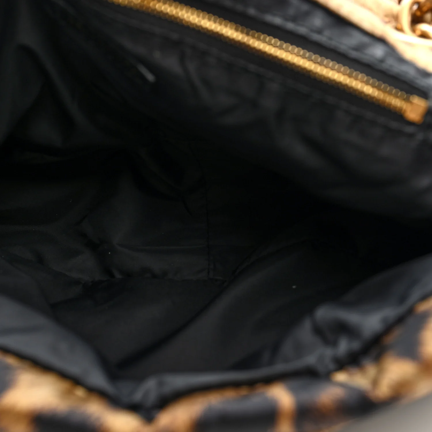 Nylon Monaco Mini Leopard Shoulder Bag Brown - Image 5